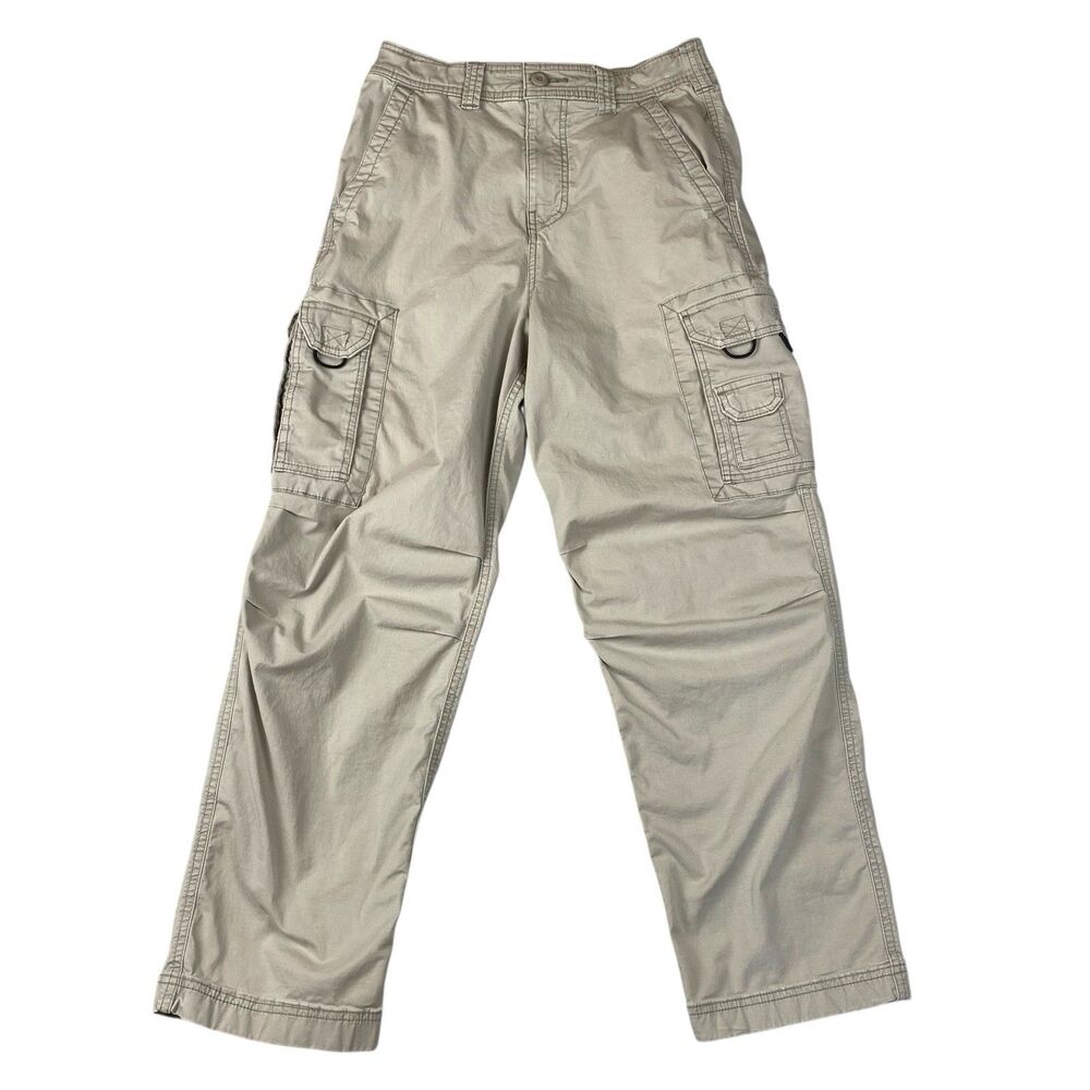 Hollister Y2K Cargo Pants Womens XS 28x28 Khaki Baggy Utility Skater Grunge